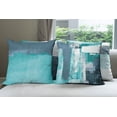 thumbnail image 7 of Ambesonne Throw Pillow Cover 4 Pack, , 24", Turquoise and Slate Blue, 7 of 7