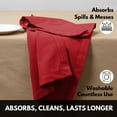 thumbnail image 6 of Softopia Cotton Hemstitch Table Fabric Cloth Napkins 18"x18", Set of 4, Red, 6 of 7