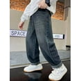 thumbnail image 5 of Tiijoy Boys Lined Denim Pants Winter Relaxed Fit Straight Leg Jeans, Sizes 5-15, 5 of 8