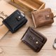 thumbnail image 5 of Leather Bifold Zipper Wallet for Men Travel Purse Pouch Gift, 5 of 5