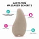 thumbnail image 2 of Warming Lactation Massager Soft Silicone Breast Massager for Breastfeeding Heat + Vibration for Clogged Ducts Improved Postpartum Milk Flow, 2 of 4