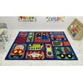 thumbnail image 3 of KidCarpet.com Vroom Car Play Childrens Rug, 4' x 6', Multicolored | Area Rugs for Kids Playroom | Carpet for Classroom Bedroom | Car Play Rug for Kids | Children Play Area Rug, 3 of 4
