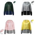 thumbnail image 4 of Women Long Sleeve Zip Up Hoodie Lightweight Waterproof Rain for Jacket Packable XXL Yellow, 4 of 4