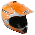 thumbnail image 2 of WOW Youth Kids Motocross BMX MX ATV Dirt Bike Helmet HJOY Spider Web Orange + Goggles + Skeleton Orange Glove Bundle, 2 of 8