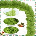 thumbnail image 4 of Guvpev 6FT Artificial Christmas Cedar Garland, Bright Green Whimsical Holiday Garlands, Indoor Outdoor Christmas Greenery Garland Decorations for Stairs Fireplace Mantel Front Door Porch Decor, 4 of 10