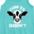 thumbnail image 2 of Instant Message - Cow Ya Doin - Toddler & Youth Girls A-line Dress, 2 of 5
