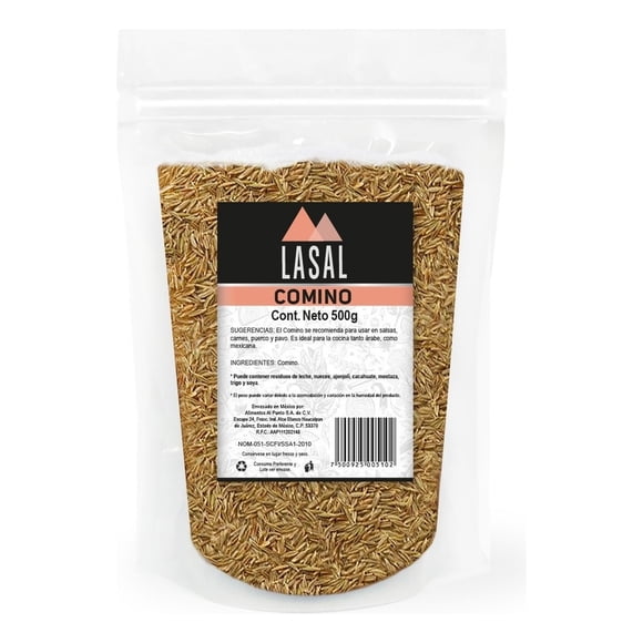 Comino Entero 500 Gramos Pouch Resellable