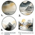 thumbnail image 3 of Designart "Nordic Beauty of Nature II" Scandinavian Metal Wall Decor Set, 3 of 5