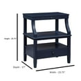 thumbnail image 2 of Maklaine Transitional Midnight Blue Wood Storage 1-drawer Nightstand, 2 of 9