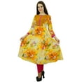 thumbnail image 4 of Phagun Cotton Ethnic Women Kurta 3/4 Sleeve Designer Anarkali Floral Kurti Dress, 4 of 5
