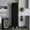 Black, variant on Black Storage Cabinet with Broom Hanger/Home Storage Solution/Adds Space to Your Room