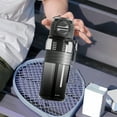 thumbnail image 4 of 2-in-1 Sports Water Bottle, Straw & Direct Drink Lid, Tea Infuser Bottle, Leakproof Fitness Cup, Portable Hydration Flask, 4 of 6