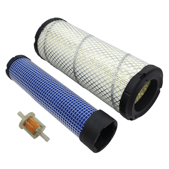 Air Filter for Kawasaki 11013-7044 11013-7045 Outer&Inner Air Cleaner fit Donaldson P821575 P822858 FPG05 Kohler 25-083-01-S 25 083 04-S 841497 821136 AF25552 AF25551 M131802,with Fuel Filter Kit