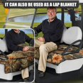 thumbnail image 5 of Whosucclay Sloth Butterfly Design Cover, Durable Towel Seat Cover 4 Front Pockets Easy Install & Remove Golf Cart Seat Protector for More 2 Person Seats, 5 of 7