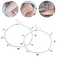 thumbnail image 1 of 2Pcs/pair Adjustable Baby Silver Anklet Bracelet Anklet Jewelry, 1 of 6