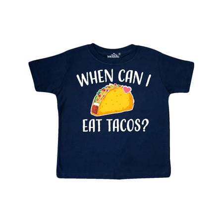 

Inktastic When Can I Eat Tacos Baby Gift Toddler Boy or Toddler Girl T-Shirt