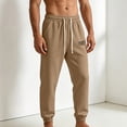thumbnail image 6 of CIAKGIAF Mens Pants with Pockets Sporty, Casual Comfortable Loose Joggers Coffee L, 6 of 7
