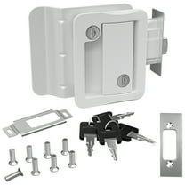 Leisure Locks White RV Entry Door Lock With Deadbolt Camper Travel Trailer