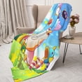 thumbnail image 3 of Kirby Dreamland Game Flannel Blanket Cozy Ultra-Soft Micro Throw Blanket For Bed Sofa Couch Car Office Camping Travel All Season Fleece Blanket 40"x30", 3 of 8