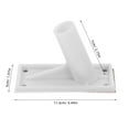 thumbnail image 2 of NICEXMAS Flag Pole Bracket Nicexmas Adhesive White Plastic for Garden Holiday Flags, 2 of 8