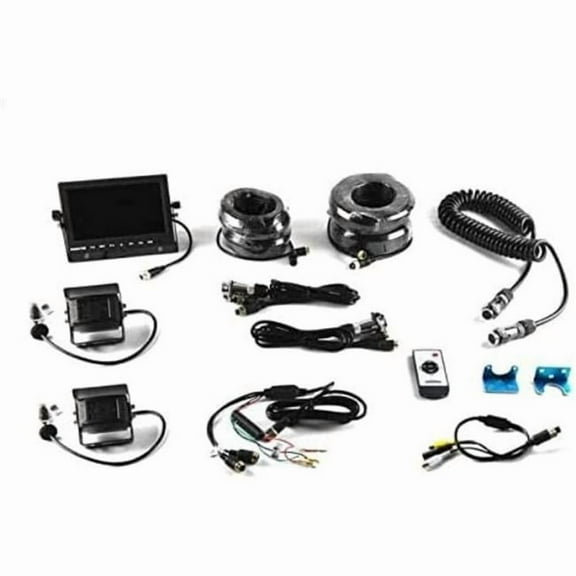 Brandmotion 9002-7803V2 Universal Trailer Rear Vision Dual System with 7 in. Monitor