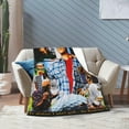 thumbnail image 5 of Blanket Adam Actors Sandler Throw Flannel Blankets Warm Soft Cozy Fuzzy Blanket for Bed Sofa Couch Camping Travel Gift Blankets for All Seasons 40""x30"", Black, 5 of 6