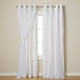 thumbnail image 1 of Cortinas TOWN & COUNTRY LUXE Talia de doble capa, 52 x 120 cm, paquete de 2, 1 of 5
