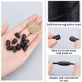 thumbnail image 4 of 30Sets Black 23M Rattail Satin Cord Nylon Silky Lanyard Cords with Clasp Plastic Breakaway Safety Clasps Bulkle for Necklaces Bracelets Keychains Lanyards Jewelry Making DIY Crafts, 4 of 6