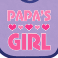 thumbnail image 4 of Inktastic Papas Girl Granddaughter Girls Baby Bib, 4 of 4