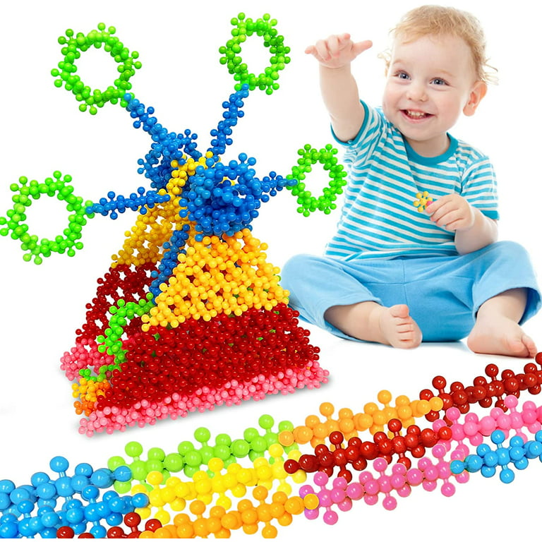 200 Pieces Building Blocks Kids STEM Toys Educational Building Toys Discs  Sets Interlocking Solid Plastic for Preschool Kids Boys and Girls Aged 3+,  Safe Material Creativity Kids Toys 