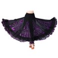 thumbnail image 3 of de Baile de Flamenco Floral Lentejuelas Floral Swing Waltz Costume para Tango Danza de Vientre Danza India , Púrpura, como se describe Violeta BLESIY Vestido de baile latino, 3 of 8