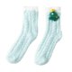 thumbnail image 3 of Calcetines de mujer, calcetines de forro polar, calcetines de suelo, calcetines para dormir, calcetines cálidos de invierno para Verde, 3 of 9