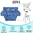 thumbnail image 4 of Shopping Cart Cover for Baby Girl Boy 2-in-1 High Chair Water Resistant High Chair Cover w/Phone Pouch Pocket Gender Neutral Cart Cover for Babies Padded Grocery Cart Cover for Baby, 4 of 6