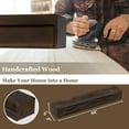 thumbnail image 3 of 48in.Solid Wood Fireplace Mantel Wall Shelves Wall Mounted Floating Shelf 48"W x 6"H x 8"D, Espresso, 3 of 5