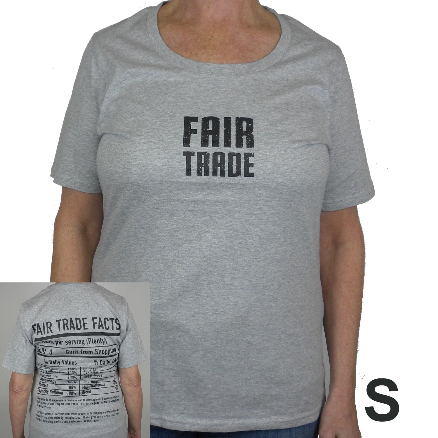 Fitted Fair Trade Tee Shirt 1/4 Sleeve 