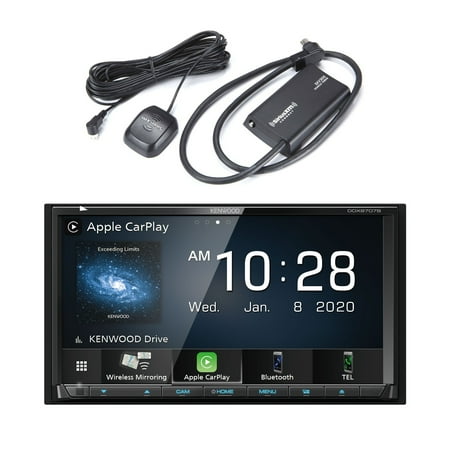 Kenwood DDX9707S MultiMedia Receiver Compatible With Apple CarPlay & Android Auto with SXV300V1 SiriusXM Tuner