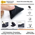 thumbnail image 4 of Black Soft Silicone Key Fob Cover with Red/Blue UK Union Jack For 2008-2014/2015 Gen2 Mini Cooper R55 R56 R57 R58 R59 & Gen1 R60 R61, 4 of 9