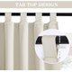 thumbnail image 5 of Cortinas Opacas Beige con Aislamiento Térmico Cortina Decoración de Ventana para Dormitorio Salón Puerta con Pestañas Ahorro de Energía, 2 Piezas, 140x175cm, Beige Claro Beige Claro 2x L 140 XH 175, 5 of 8
