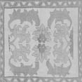 thumbnail image 1 of Ahgly Company Indoor Square Abstract Gray Modern Area Rugs, 4' Square, 1 of 4