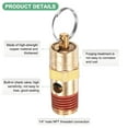 thumbnail image 2 of Uxcell 2-Pack Air Compressor Pressure Release Safety Valve, 1/4" NPT Male 200 PSI Brass Threaded Automatic Air Vent Valve, 2 of 5