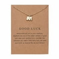 thumbnail image 2 of EOEMY Good Luck Elephant Animal Pendant Necklace Clavicle Chain Women Charm Jewelry, 2 of 6