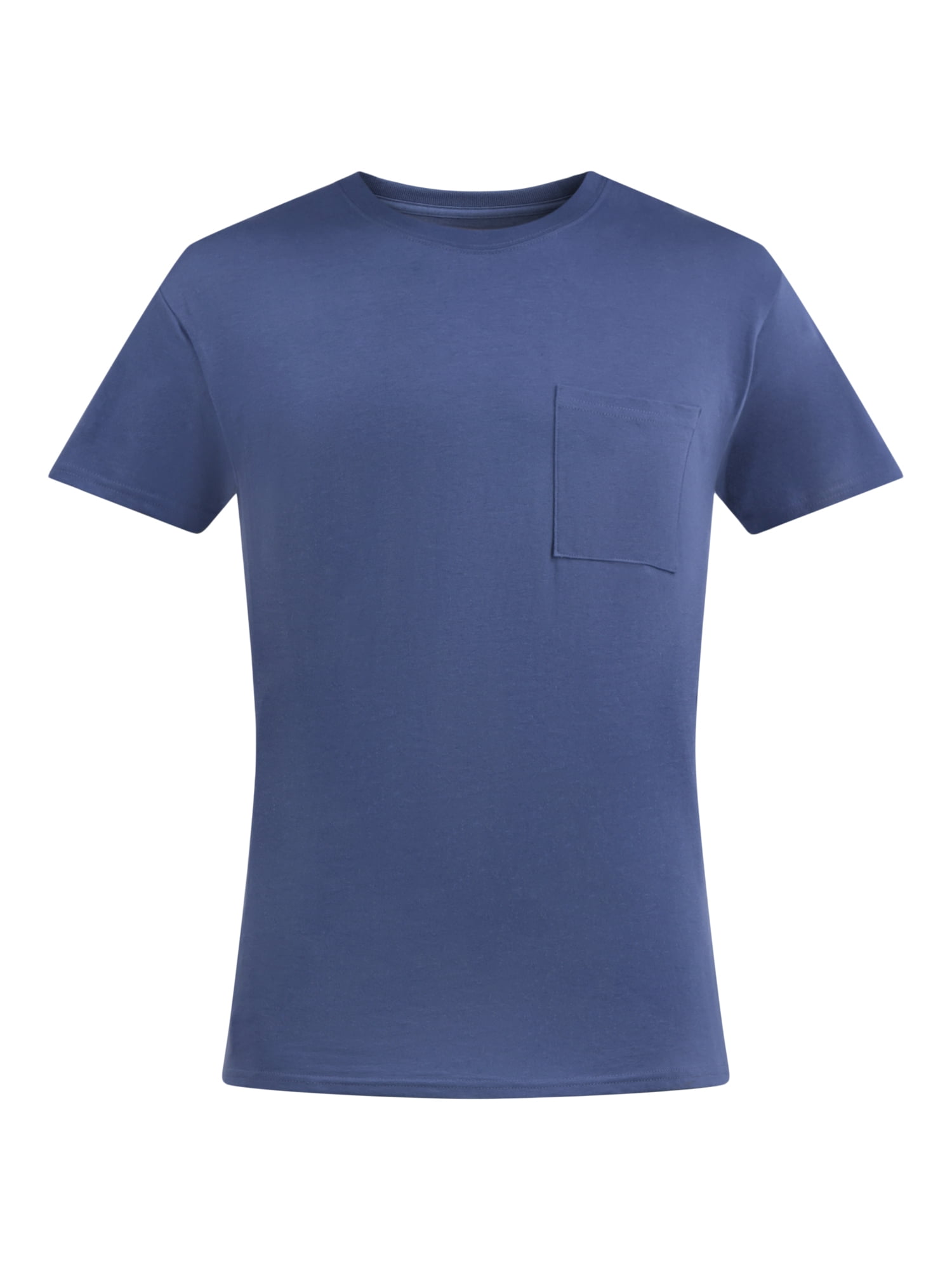 Athletic Works Men's and Big Men's Cotton Pocket Tee, Sizes XS-5XL and Tall Sizes