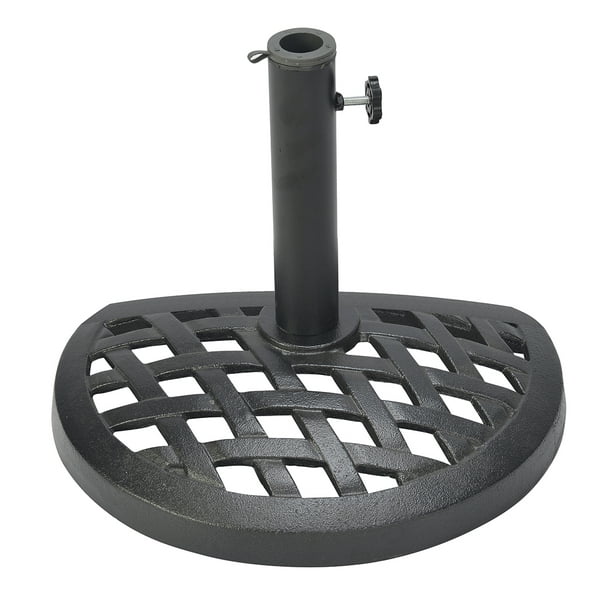 Cast Iron Half Umbrella Base 17.7 Inch Diameter by Trademark