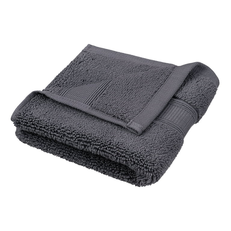 Allswell Egyptian Cotton Bath Towel, 6-Piece Set, Dark Grey 