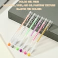 thumbnail image 3 of Uxcell 24 Pcs Bolígrafos de Gel de Colores, Punta Fina de 0.5mm, Tinta Pastel para Proyectos de DIY, Pintura, Diario, Cuaderno, Papel Negro, Dibujo, Longitud de 16cm, Tinta Púrpura, 3 of 6