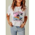 thumbnail image 3 of POGLIP T-Shirt à Manches Courtes Imprimé Végétal Blanc BAHAMAS pour Femmes, 3 of 6