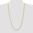 thumbnail image 2 of Solid 14k Yellow Gold 3.20mm Diamond-Cut Rope Chain Necklace with Lobster Clasp - with Secure Lobster Lock Clasp 30", 2 of 6