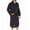Black, variant on Men's Hanes 4204B Big Man Woven Shawl Robe (Black 5/6X)