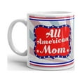 thumbnail image 2 of 15 oz All American Mom Patriotic Gifts Fourth of July Independence Flag For Women Unique Ceramic Novelty Coffee Mug, 2 of 3