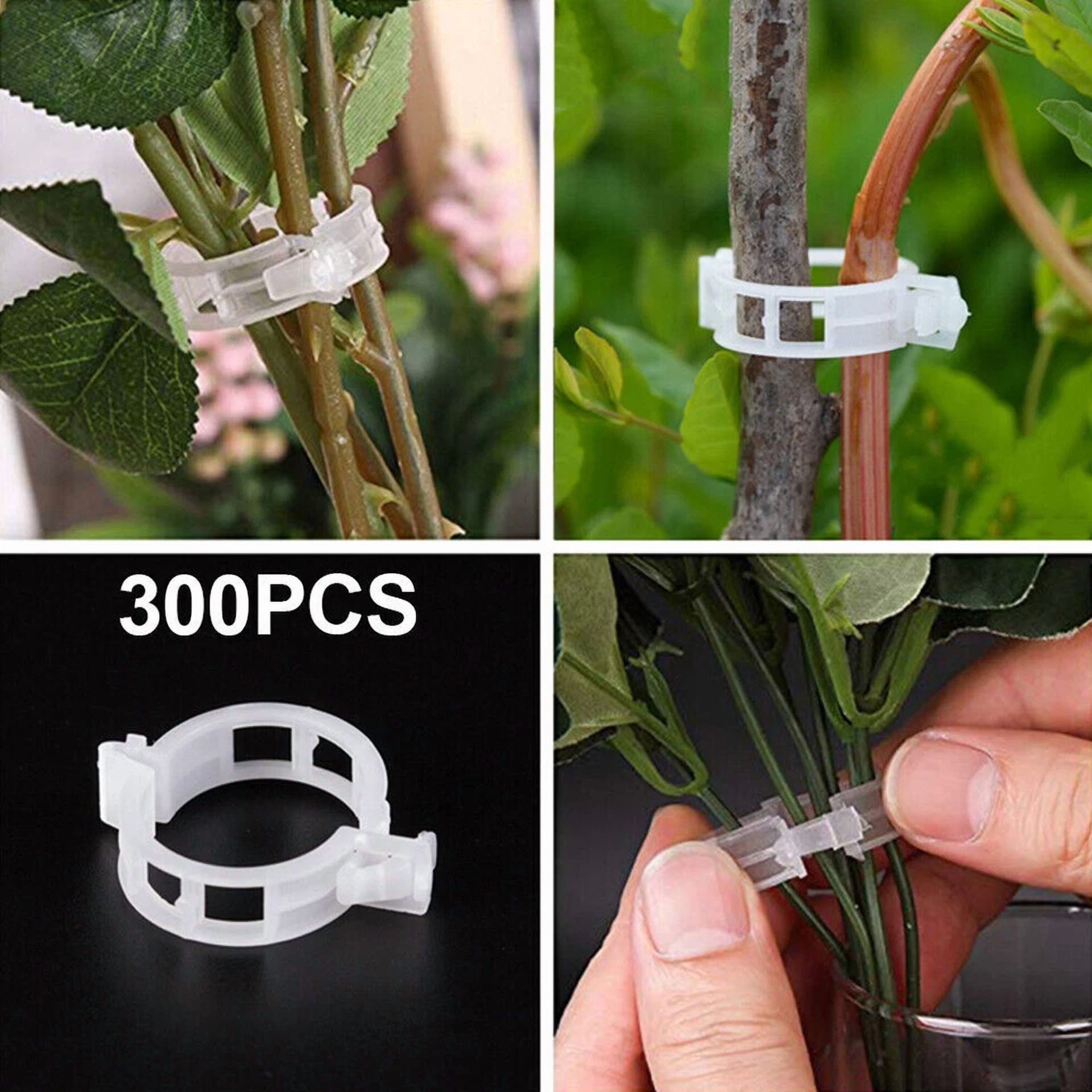PURELY- 300X Useful Tomato Veggie Garden Plant Support Clips Trellis Twine Greenhouse Us